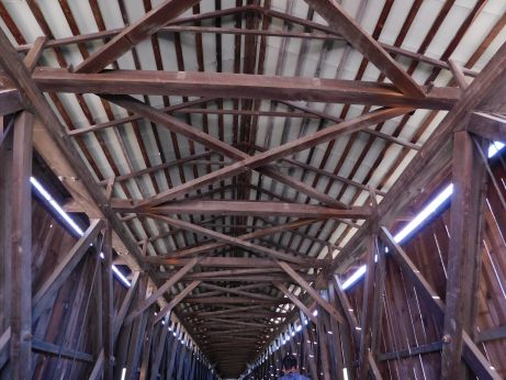 [Picture of the interior of the Covered Bridge]